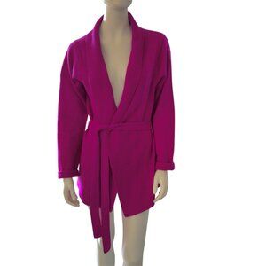 Cashmere Wool Cardigan Blend Sweater Fuchsia The English Sports Shop